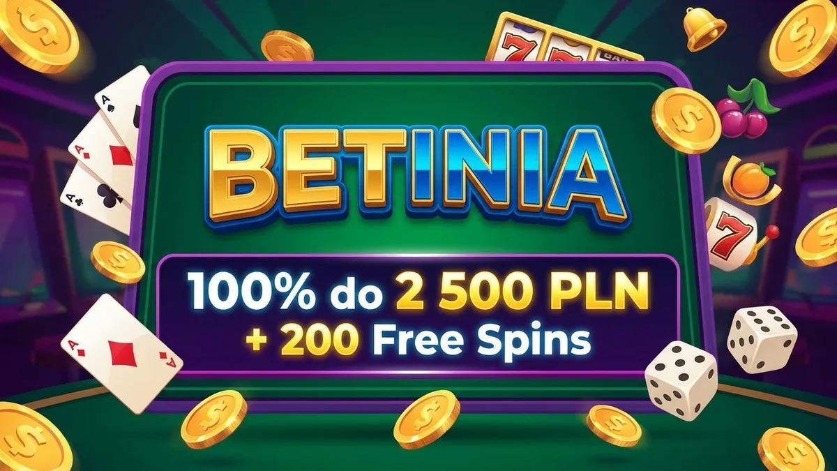 Betinia bonus powitalny